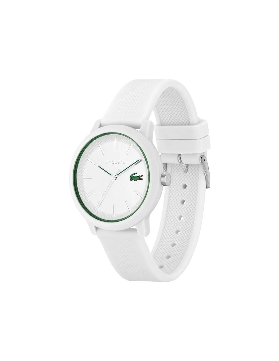 Reloj 3 agujas, Lacoste caja de TR90 blanco mate de 42mm
