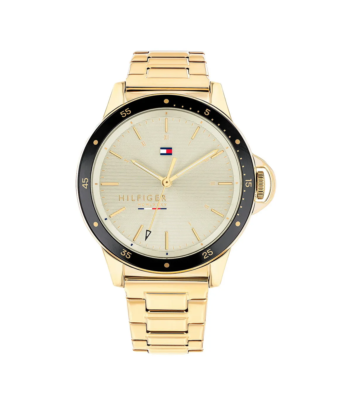 RELOJ TOMMY HILFIGER DE ACERO INOXIDABLE IP DORADO  1782025