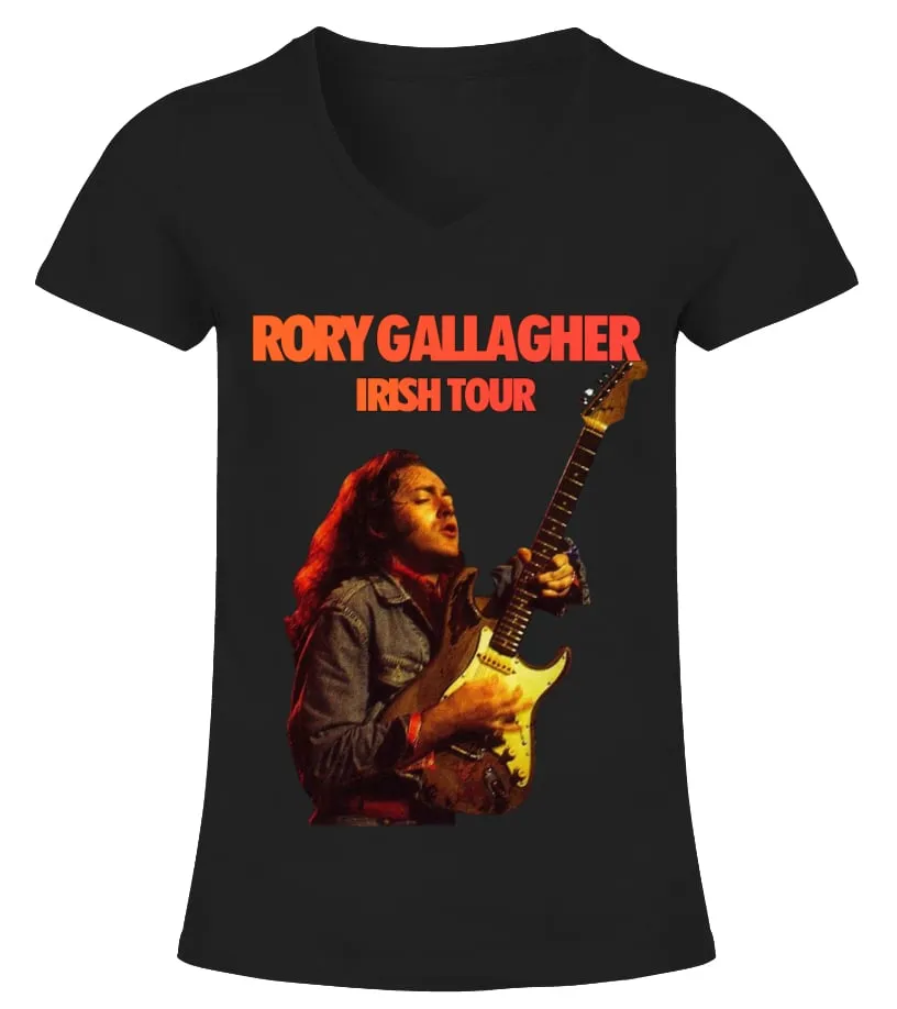 Rory Gallagher BK (4) Camiseta cuello pico Mujer