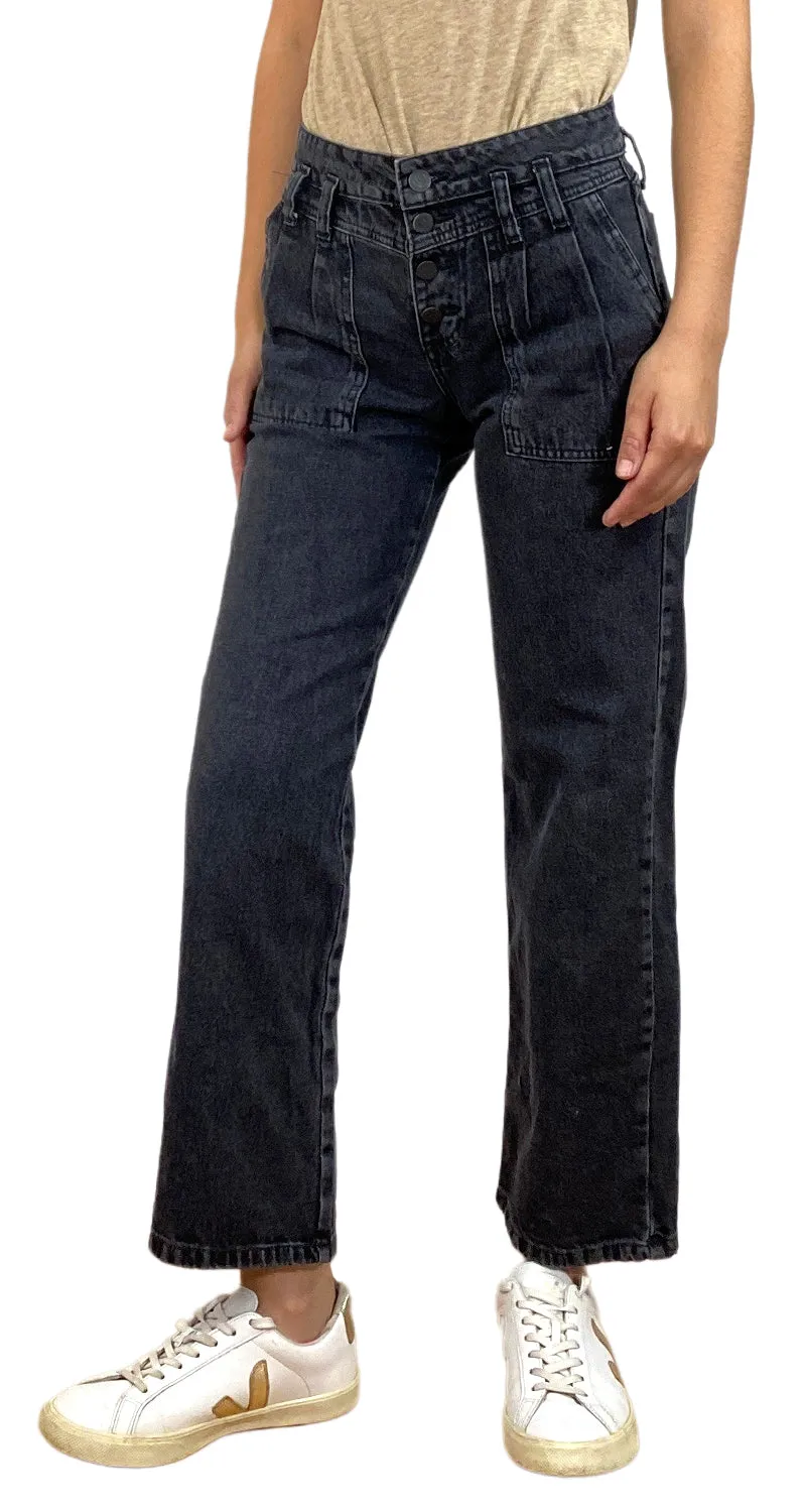 RUPHA Pantalón Denim Negro