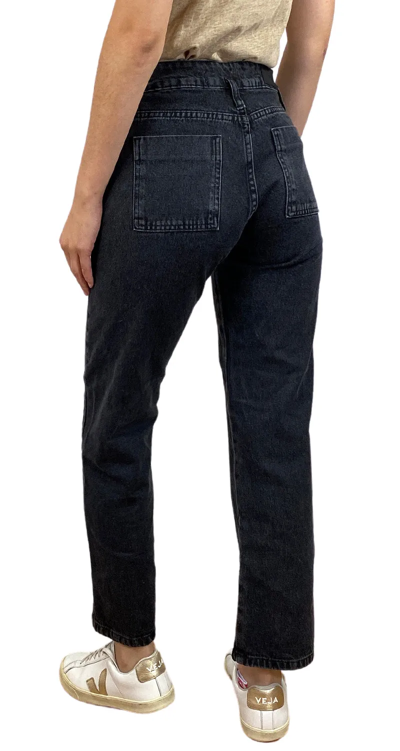 RUPHA Pantalón Denim Negro