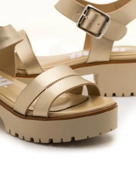 sandalias mtng plexy oro para mujer