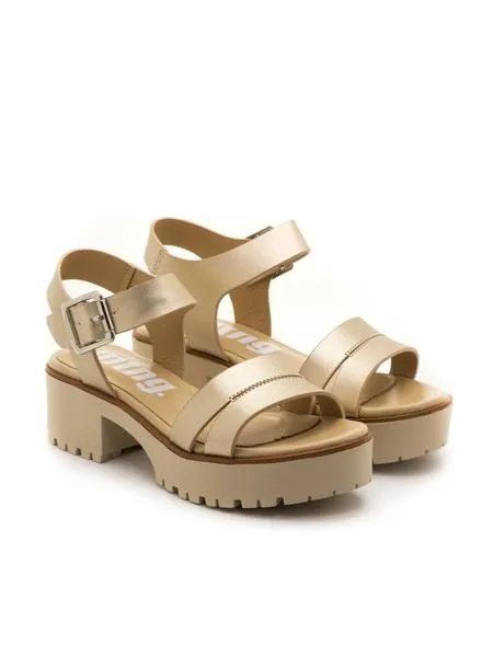 sandalias mtng plexy oro para mujer