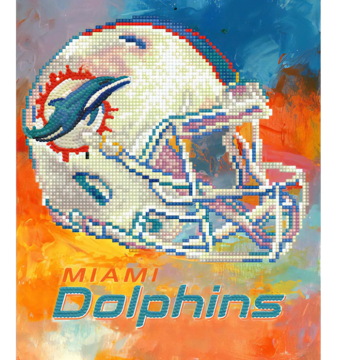 Set de Artesanía Diamond Painting NFL Miami Dolphins