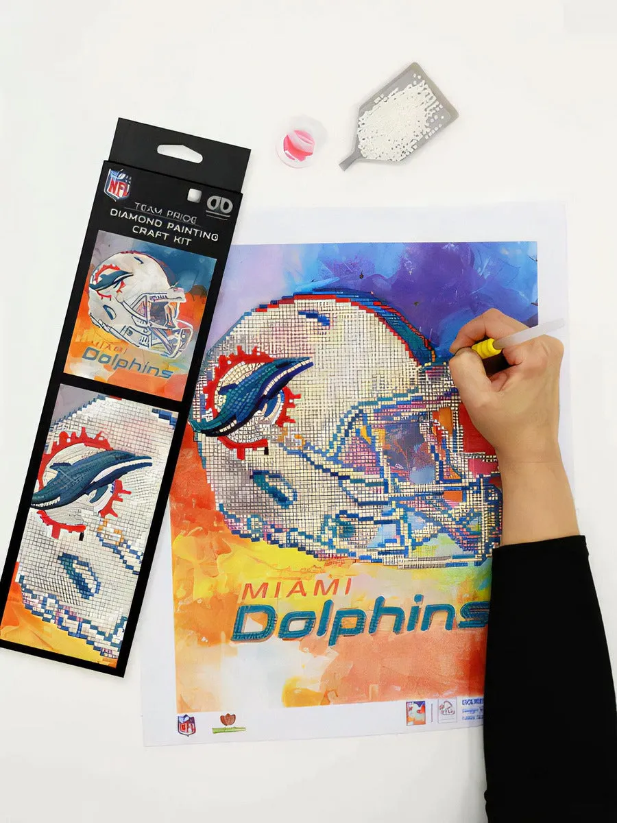 Set de Artesanía Diamond Painting NFL Miami Dolphins
