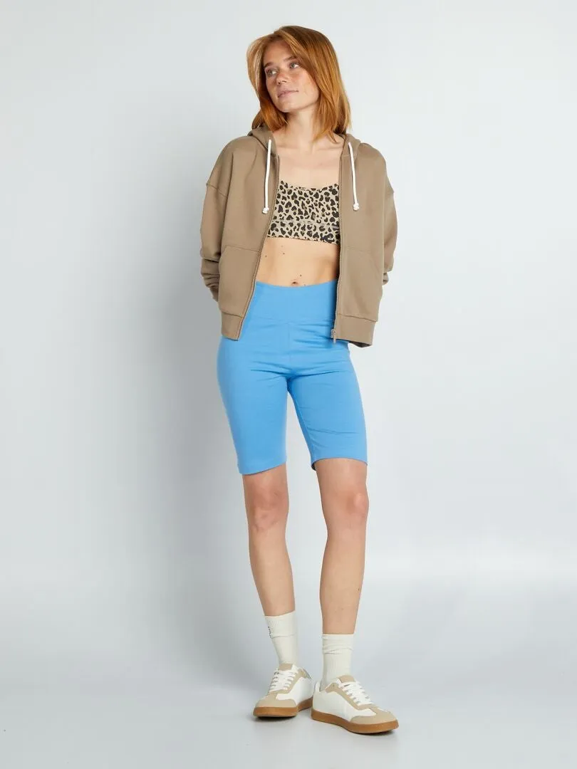 SHORT CICLISTA LISO  AZUL