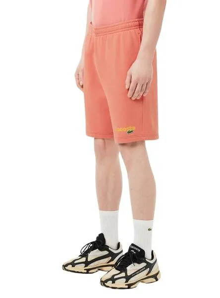 Short Lacoste Effect Rojo Para Hombre
