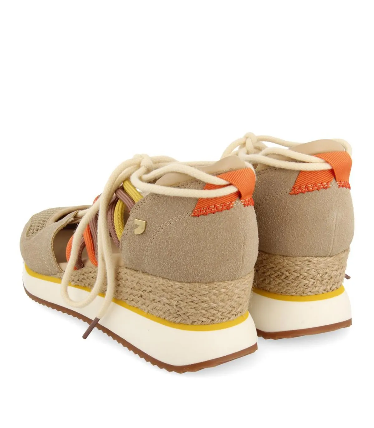 SNEAKER ABIERTA CON CUÑA PARA MUJER GIOSEPPO IONA BEIGE