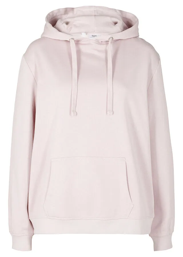 Sudadera básica con capucha Rosa mate