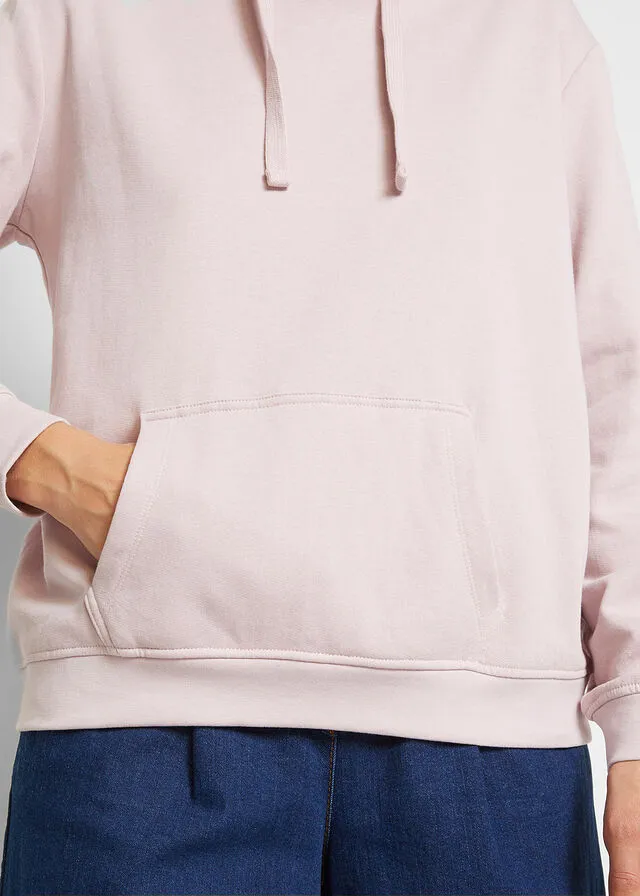 Sudadera básica con capucha Rosa mate