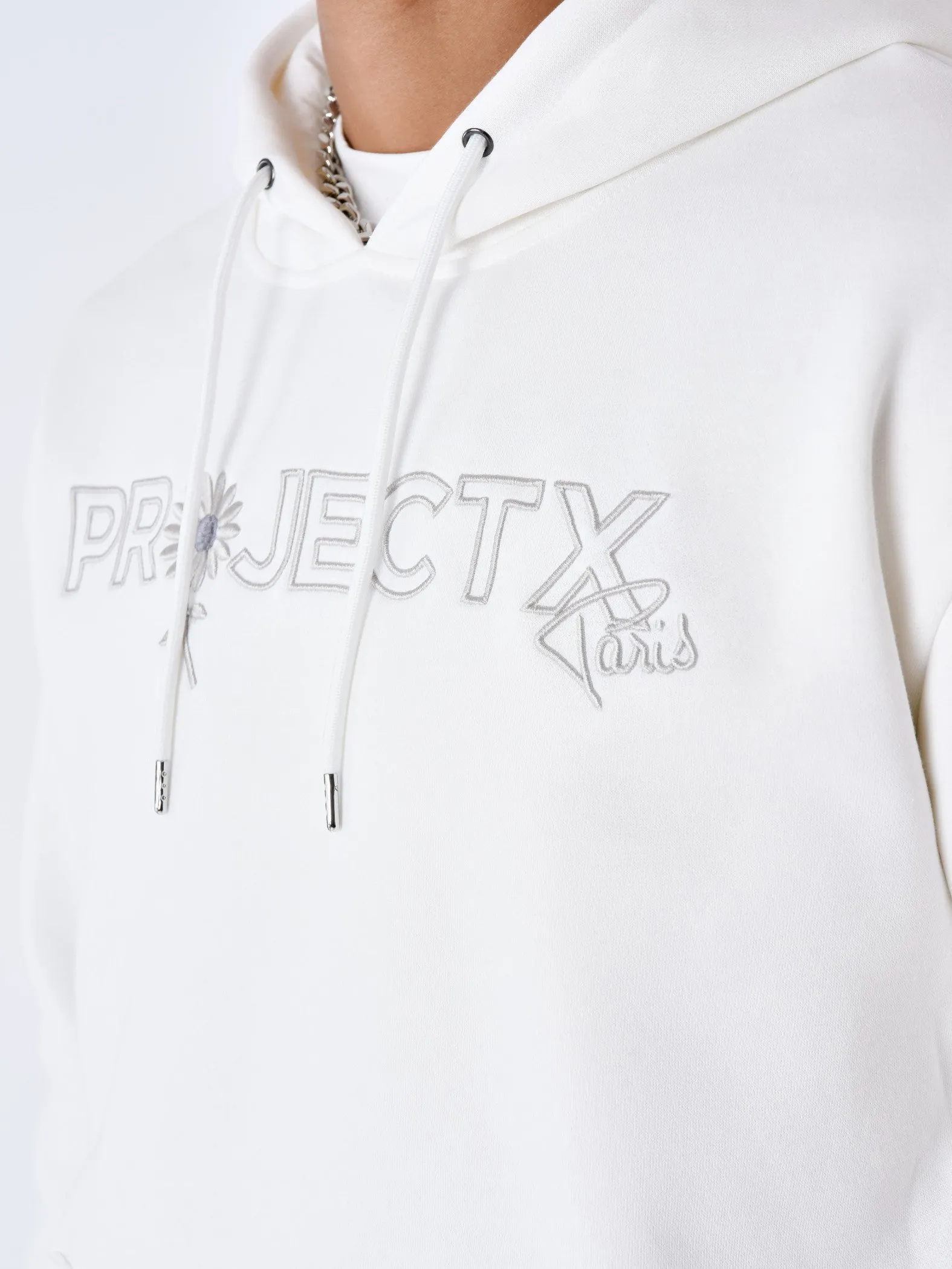 Sudadera con capucha bordada Daisy