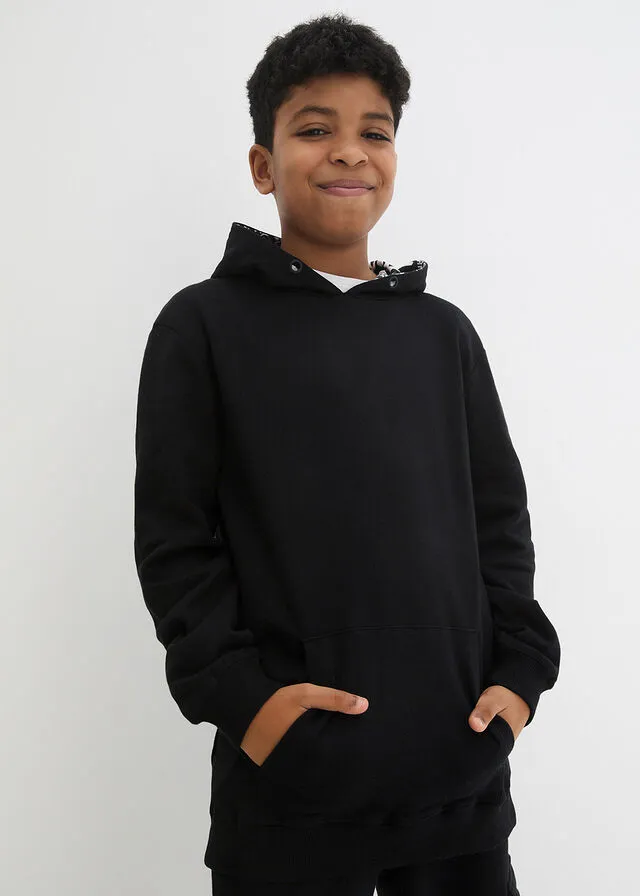 Sudadera con capucha Negro
