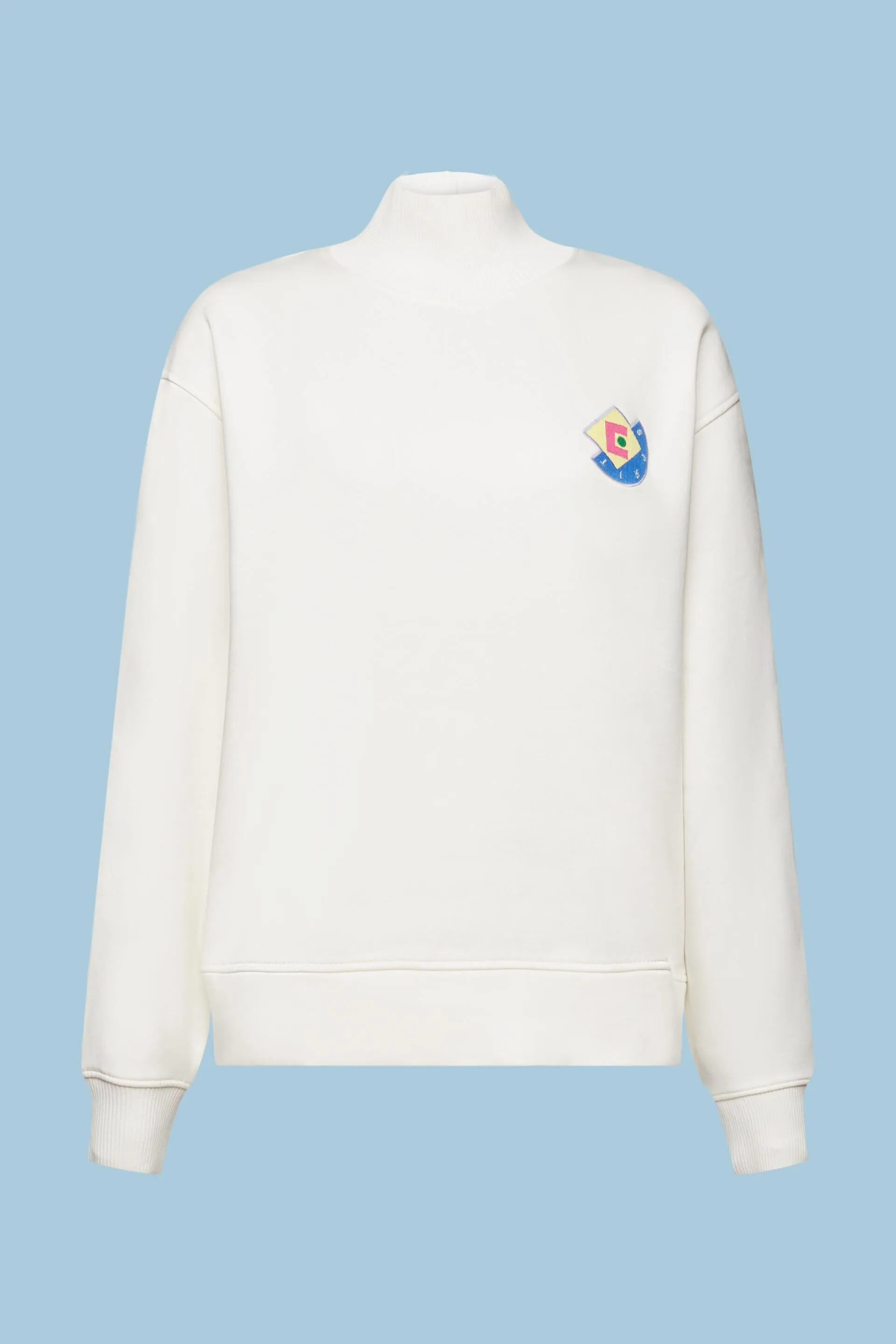 Sudadera con cuello mao y logotipo