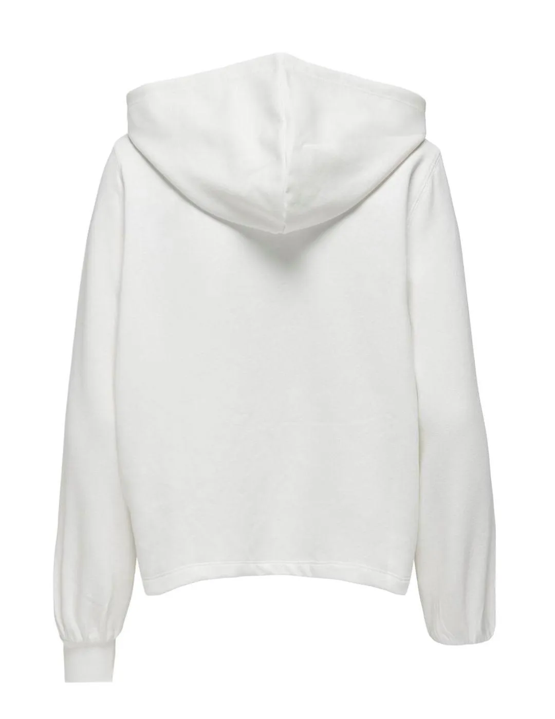 Sudadera Only Trust blanco Regular con capucha para mujer