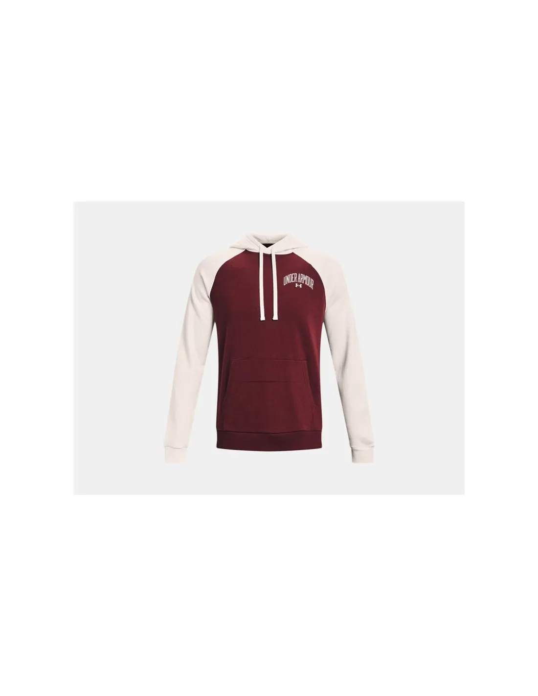 Sudadera Under Armour Wordmark Colorblock Hombre Red