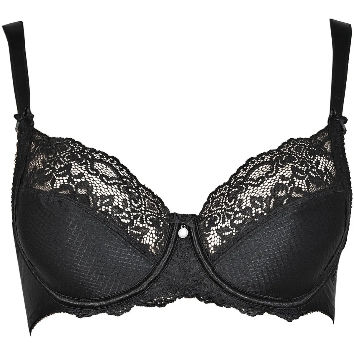 SUJETADOR PUSHUP CON AROS UNIQUE  NEGRO  COPAS B A E