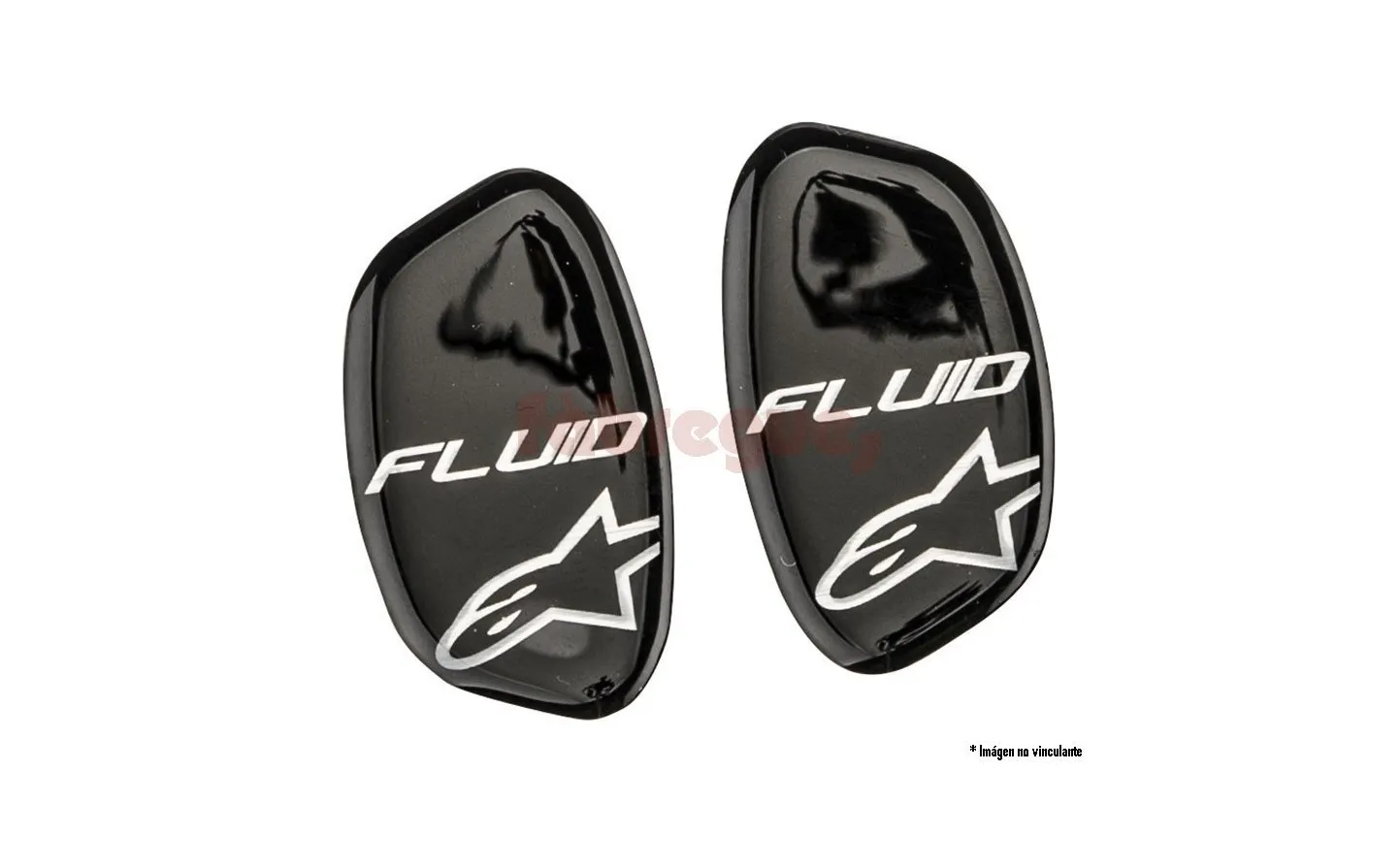 TAPAS RODILLERA ALPINESTARS FLUID KNEE BRACE NEGRO METAL PULIDO |6952514170OS|