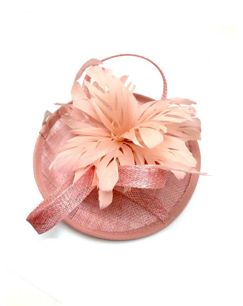 TOCADOS BODAS ROSA MAQUILLAJE INVITADAS DE NOVIA CON O SIN DIADEMA