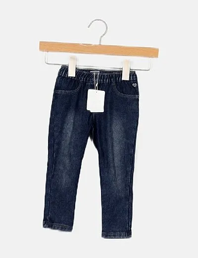 Tuc tuc Pantalón pitillo denim con elástico