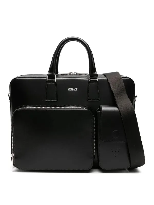 VERSACE BOLSO PARA EL TRABAJO  NEGRO
