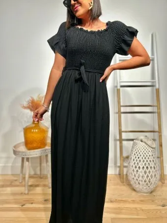 Vestido Bardot CHABLISSE Negro