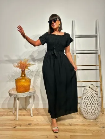 Vestido Bardot CHABLISSE Negro