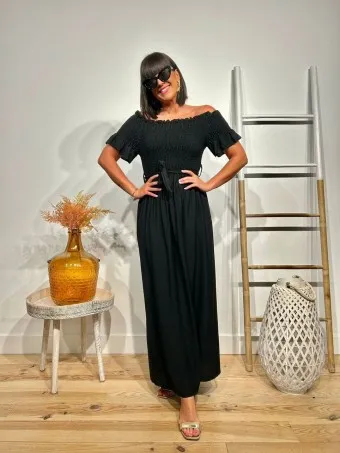 Vestido Bardot CHABLISSE Negro