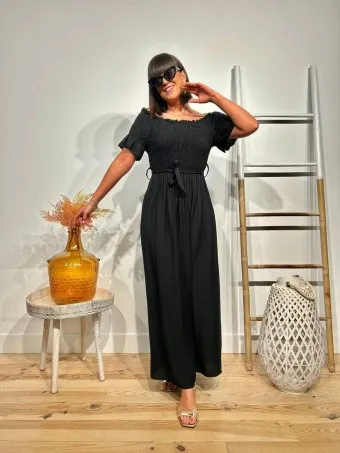 Vestido Bardot CHABLISSE Negro