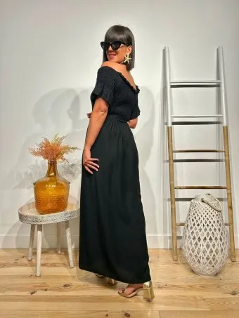 Vestido Bardot CHABLISSE Negro
