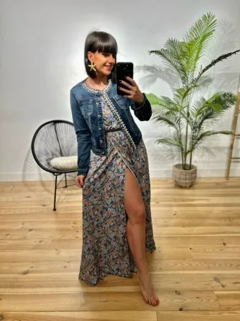 Vestido Cachemires DEMEERZEL Azul