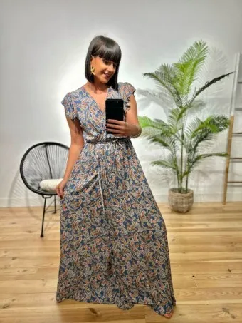 Vestido Cachemires DEMEERZEL Azul