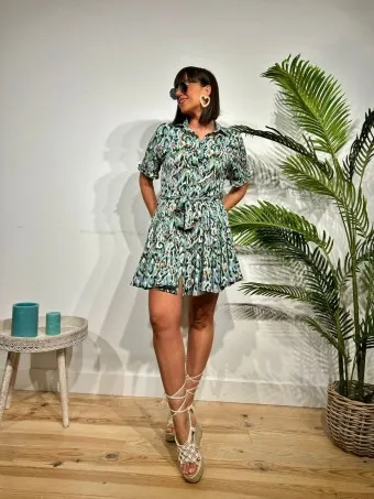 Vestido Camisero Estampado BAYOREH