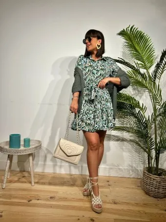 Vestido Camisero Estampado BAYOREH