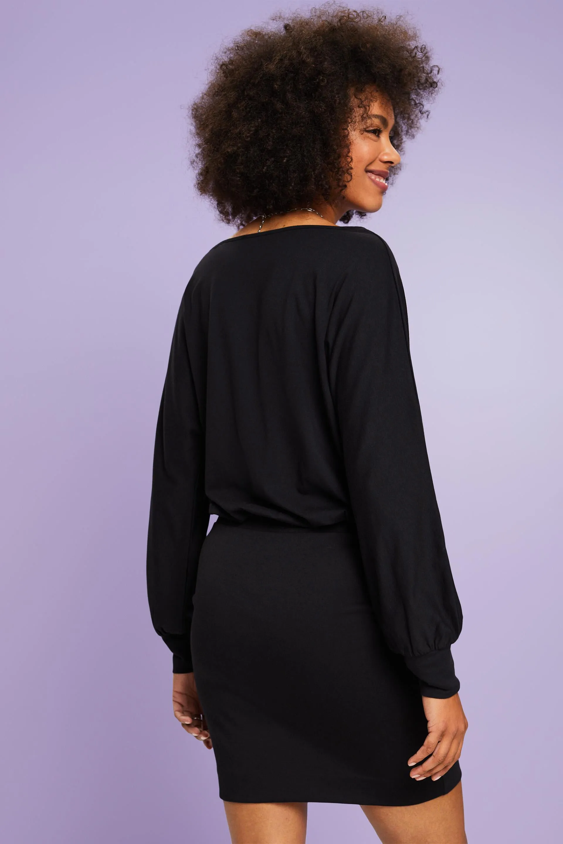 Vestido corto de tejido jersey