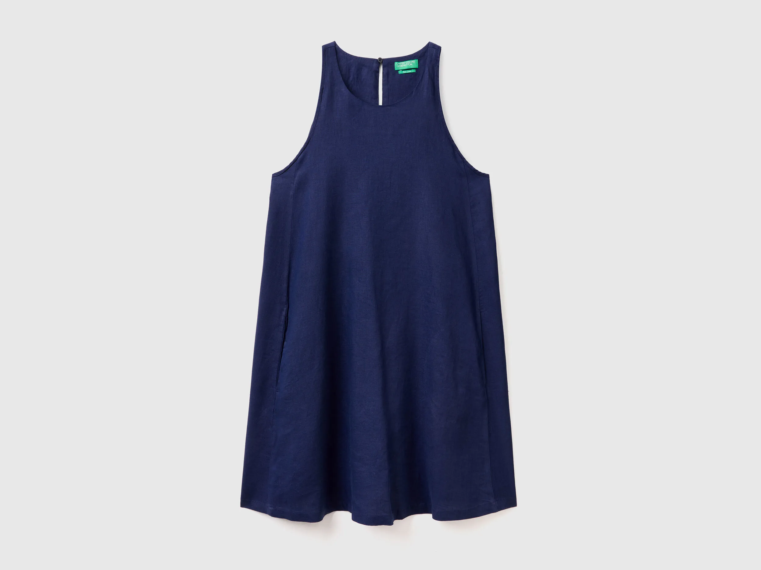 Vestido de puro lino sin mangas