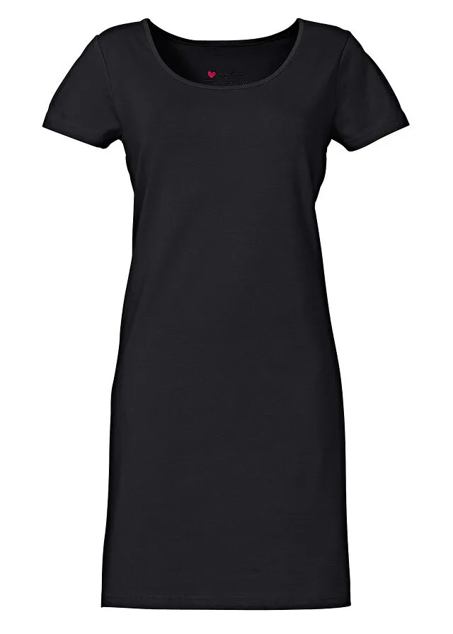 Vestido elástico Negro
