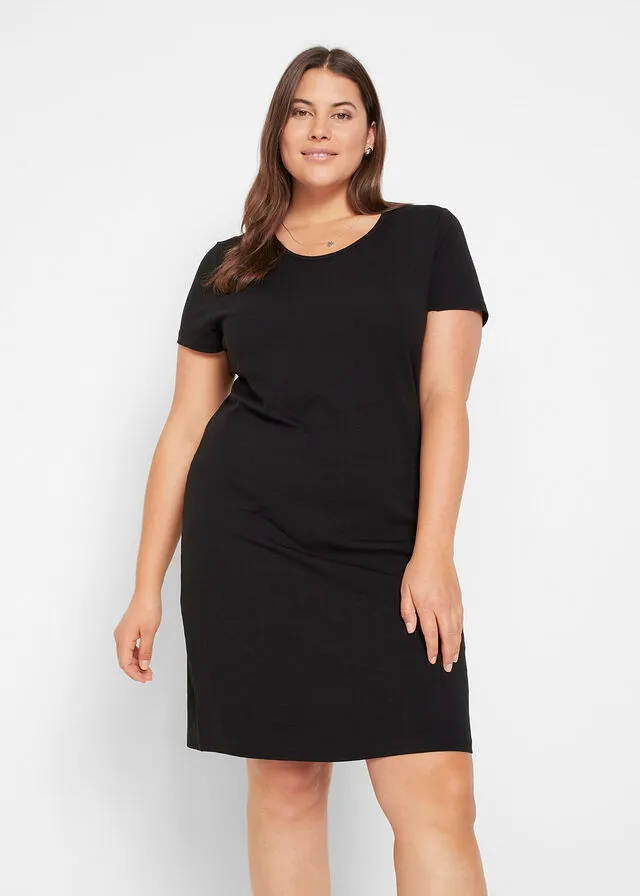 Vestido elástico Negro