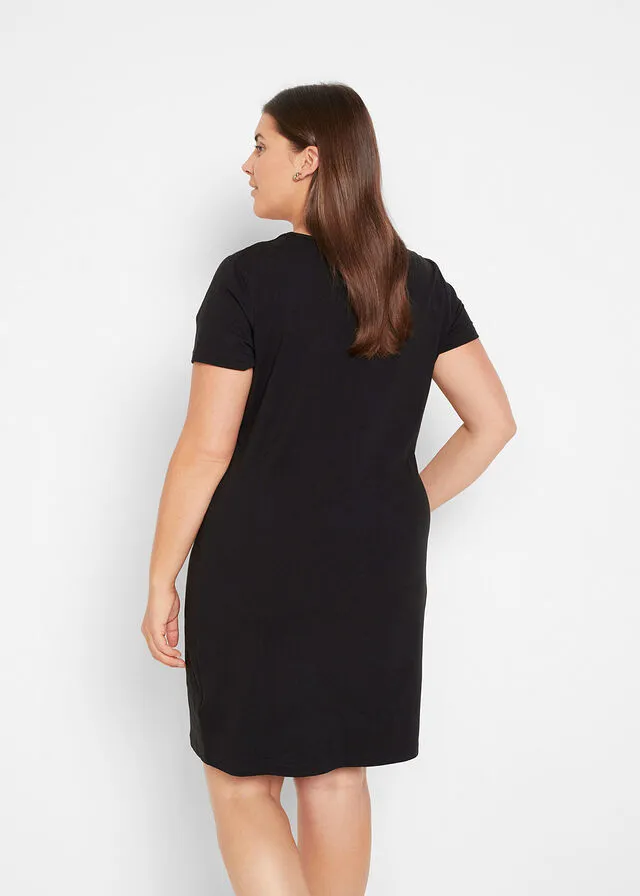 Vestido elástico Negro