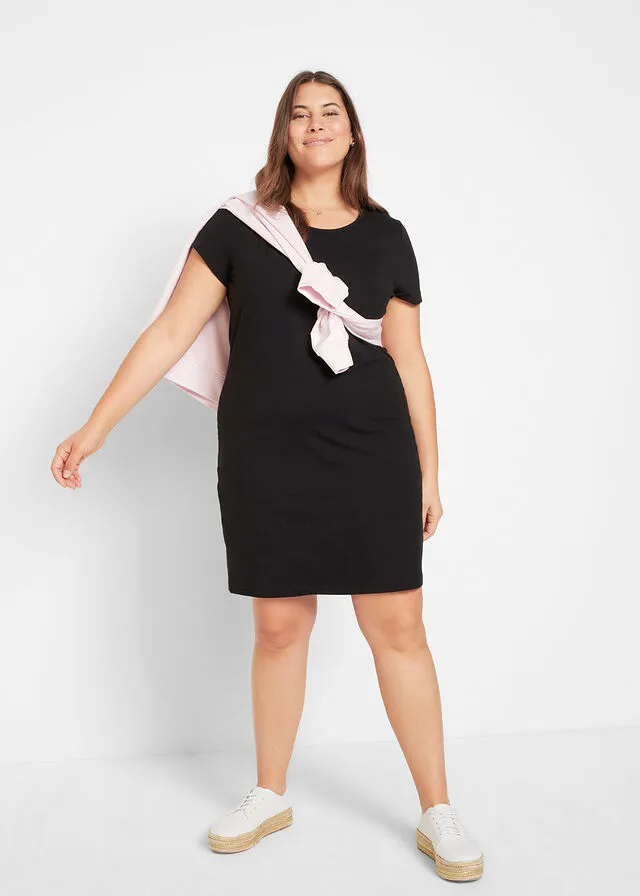 Vestido elástico Negro