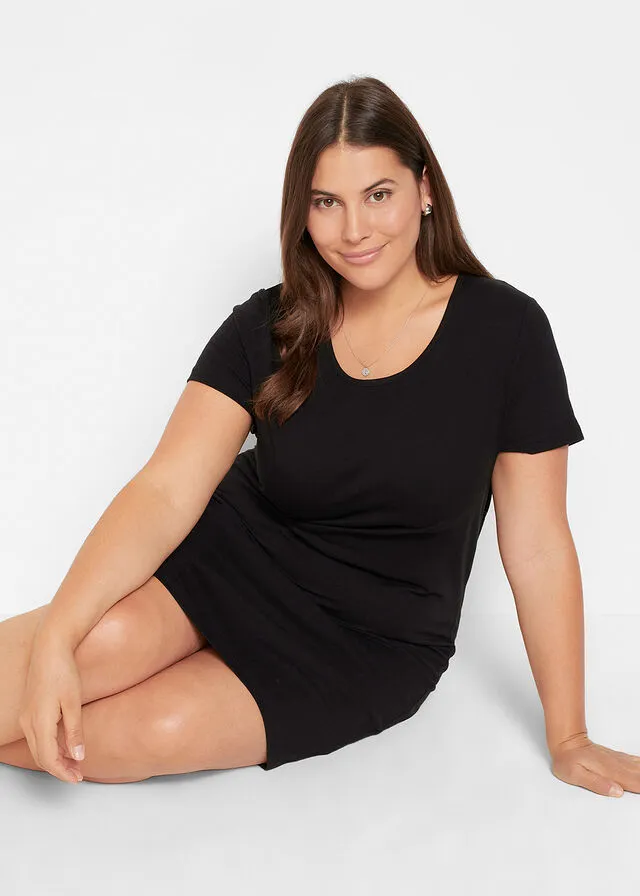 Vestido elástico Negro