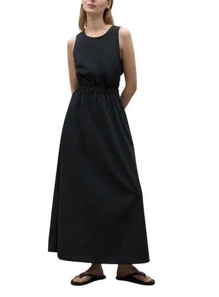 Vestido Galena Ecoalf Negro para Mujer