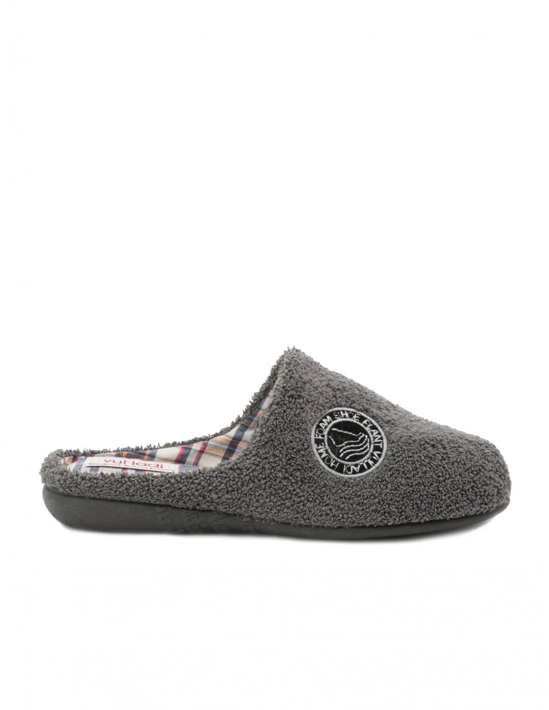 VULLADI Zapatillas Casa Toalla Hombre Gris