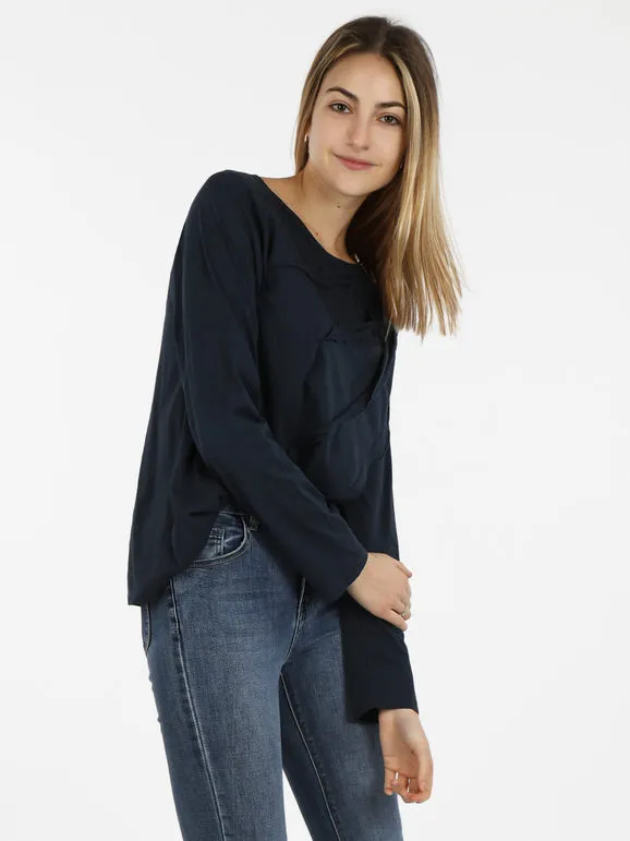 Wendy Trendy Camiseta oversize de algodón para mujer