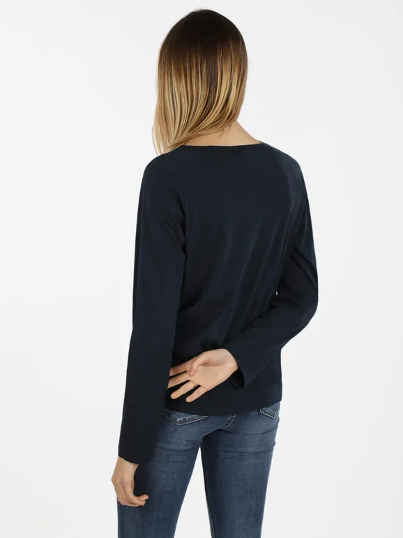 Wendy Trendy Camiseta oversize de algodón para mujer