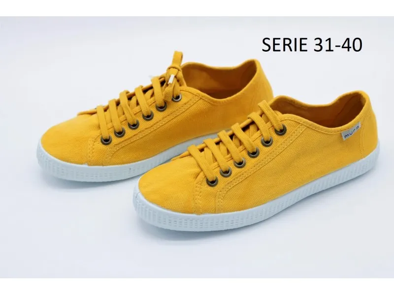 ZAPATILLA DE LONA 275 GARRIDO MURO EN COLOR AMARILLO O JEANS