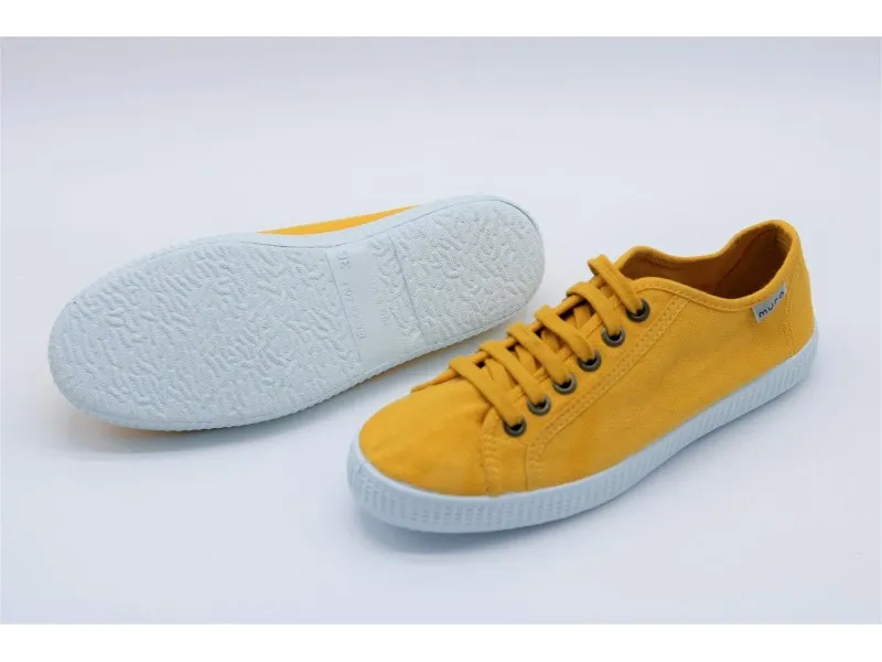 ZAPATILLA DE LONA 275 GARRIDO MURO EN COLOR AMARILLO O JEANS