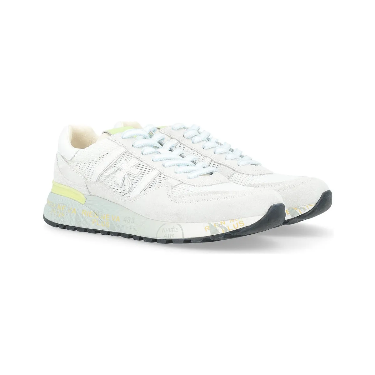Zapatilla  Landerck en tejido blanco