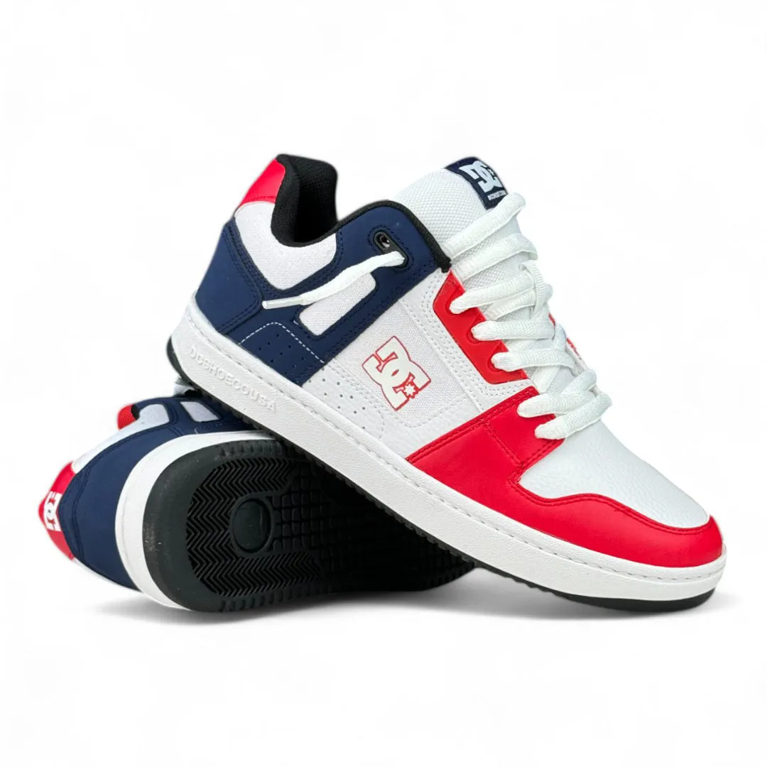 Zapatillas Dc Stag Pro SS Blanco Azul Rojo