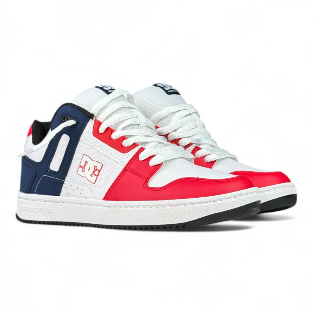 Zapatillas Dc Stag Pro SS Blanco Azul Rojo