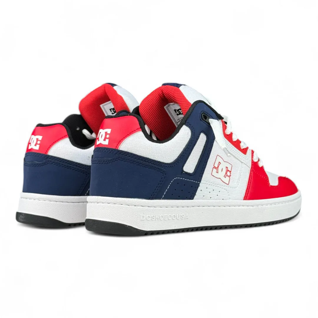 Zapatillas Dc Stag Pro SS Blanco Azul Rojo